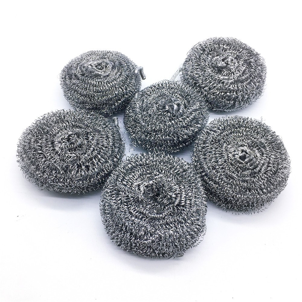 不锈钢清洁球25克钢丝球厨房用品 洗碗刷子钢丝球刷锅刷6个20个装