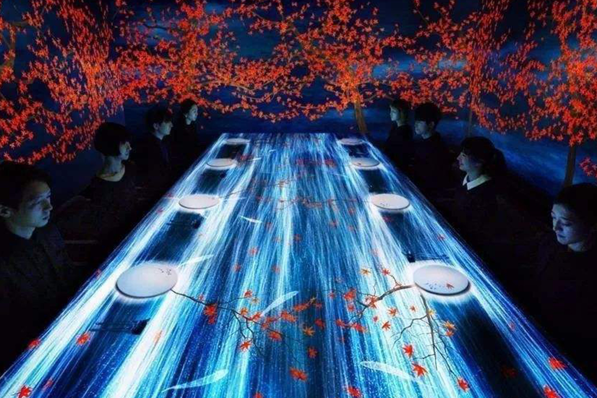 渭南市韩城市水幕互动投影系统互动投影水幕设备制作厂家