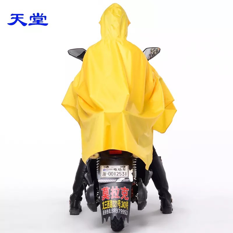 Paradise Genuine N210 Apple Unisex Adult Lengthened plus Size Motorcycle Electric Car Single Poncho