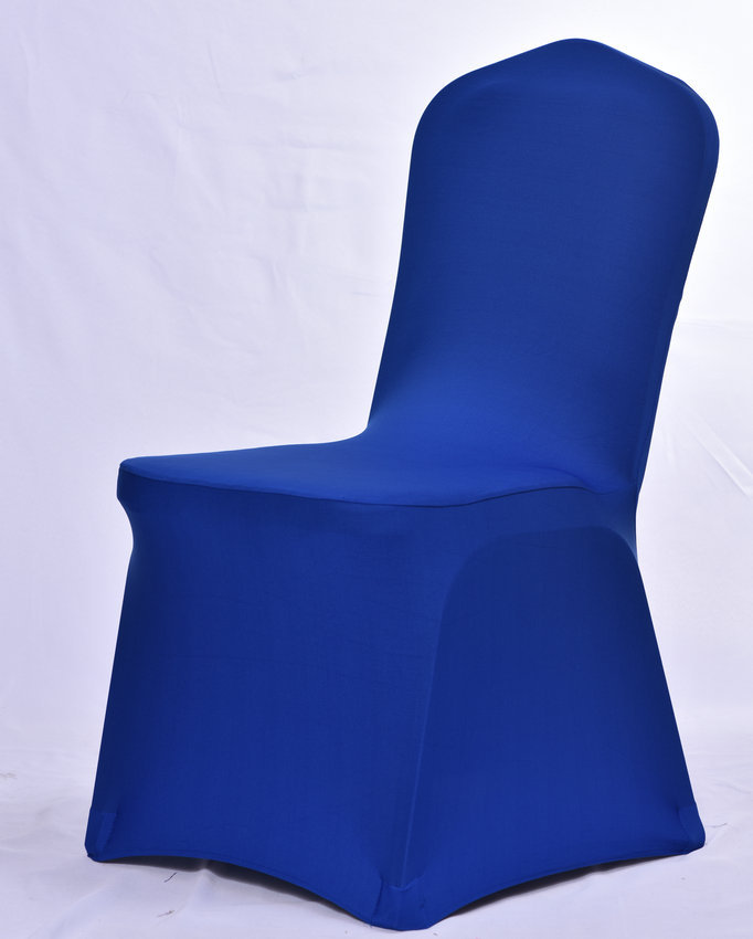 酒店椅套弹力椅套宴会弹力椅套弹力布椅套活动贵宾椅套白色宝蓝色