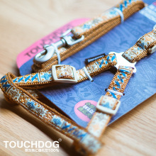 促TOUCHDOG 它它 宠物狗狗项圈胸背牵绳脖圈 遛狗绳批发量大询价