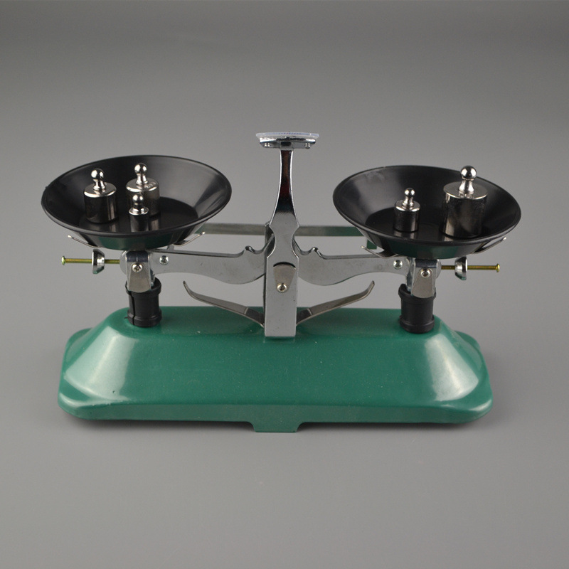 托盘天平 砝码 教学仪器实验器材 100克天平