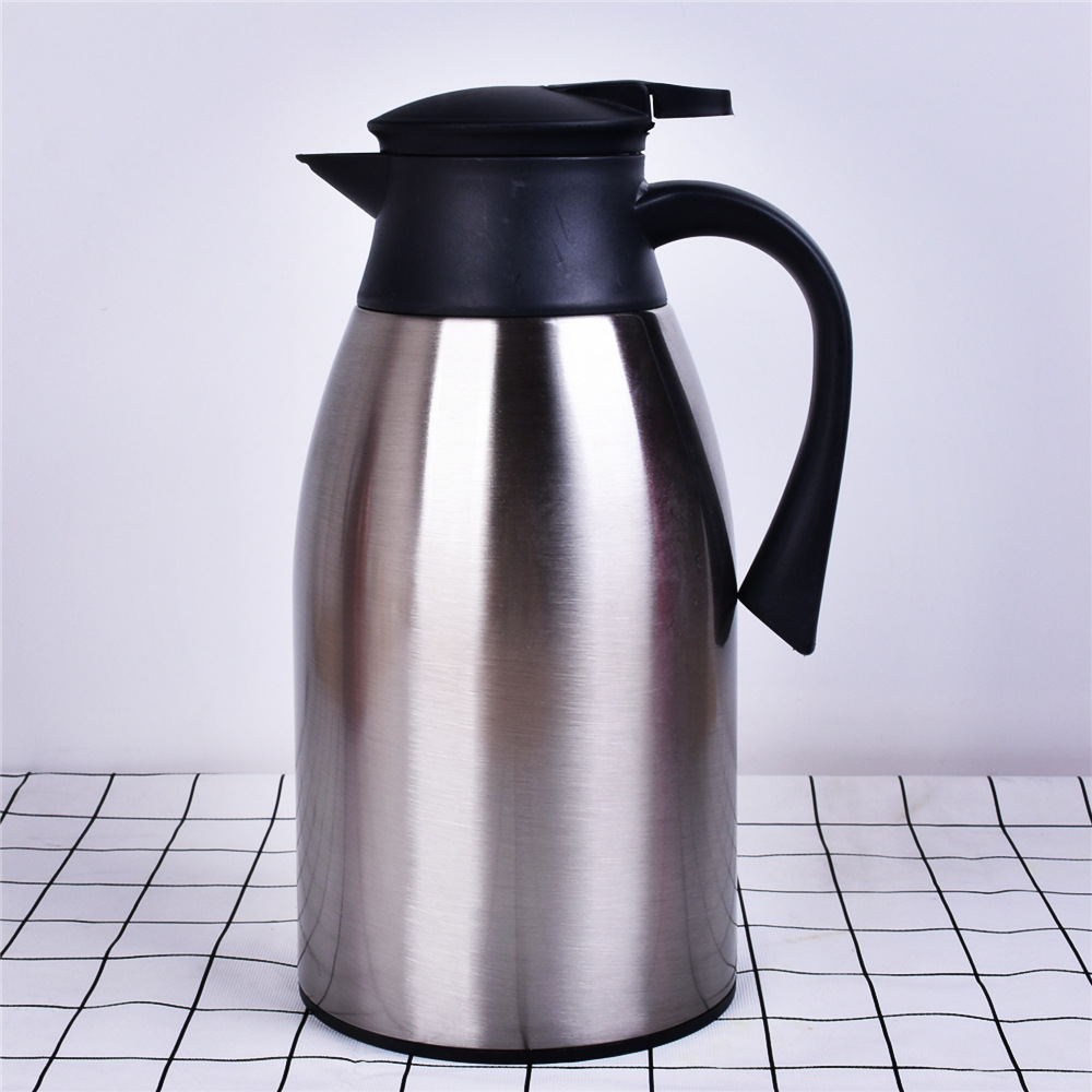 家用不锈钢保温壶 真空玻璃内胆暖水壶 欧式咖啡壶会销礼品批发