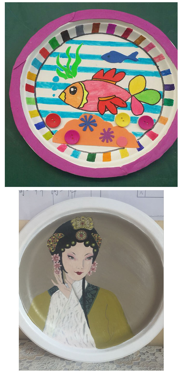 纸浆白盘子蛋糕盘 一次性纸盘纸碟子 画画 幼儿园手工diy材料