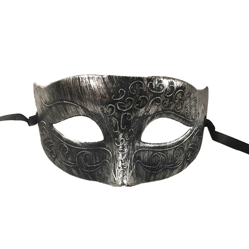 仿古平头花纹小美女面具 仿古半脸面具 古希腊罗马男女士面具现货