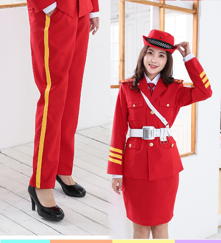 2019新品儿童军服仪仗队套装演出服小学生升旗手服装幼儿军装