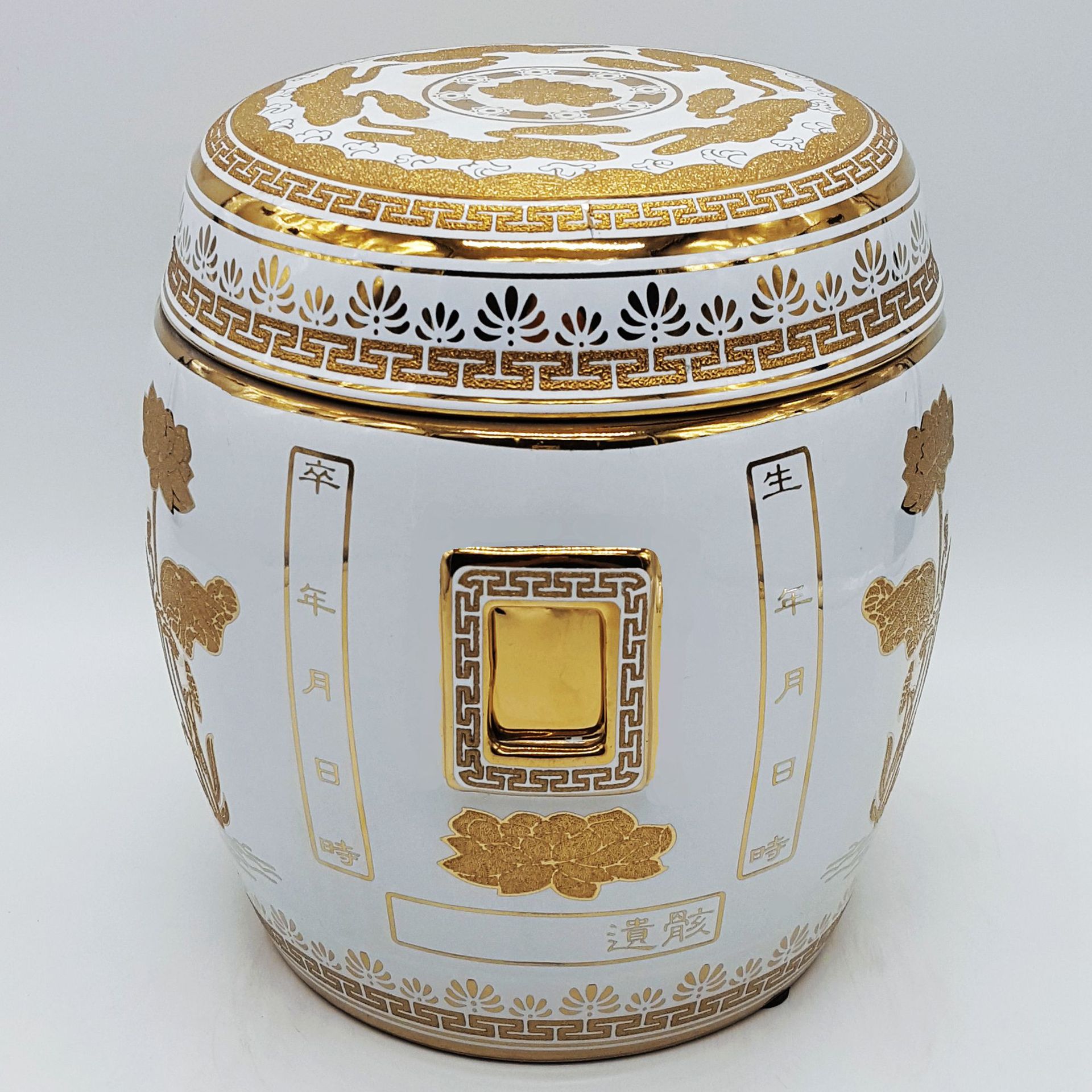 殡葬用品镀金骨灰罐陶瓷坛盒棺材寿衣盒花圈清明奠丧葬用品烧纸钱