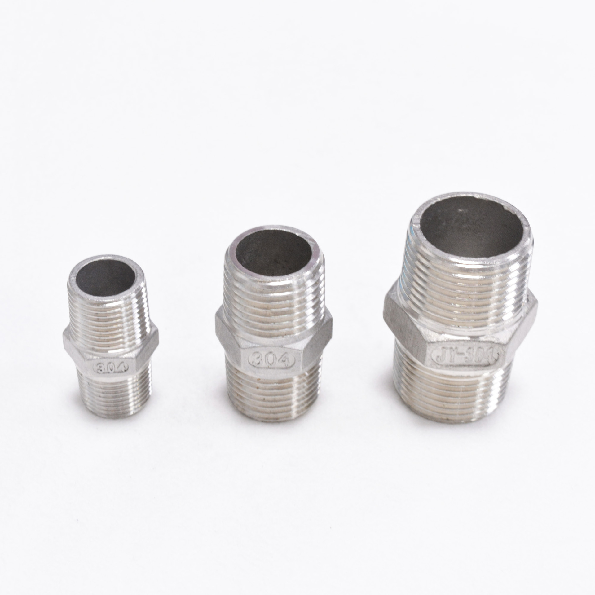 自产自销不锈钢对丝304内接等径外丝接头双外丝外螺