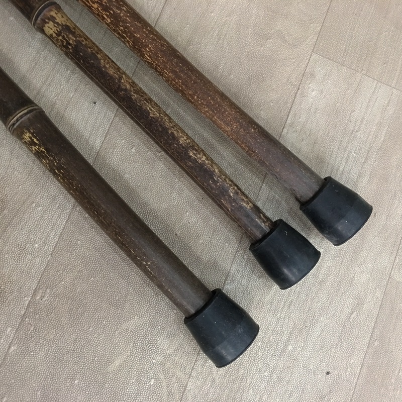 天然紫拐杖登山杖鱼竿柄料南萧竹材满钉紫竹根把玩竹手杖老人拐棍