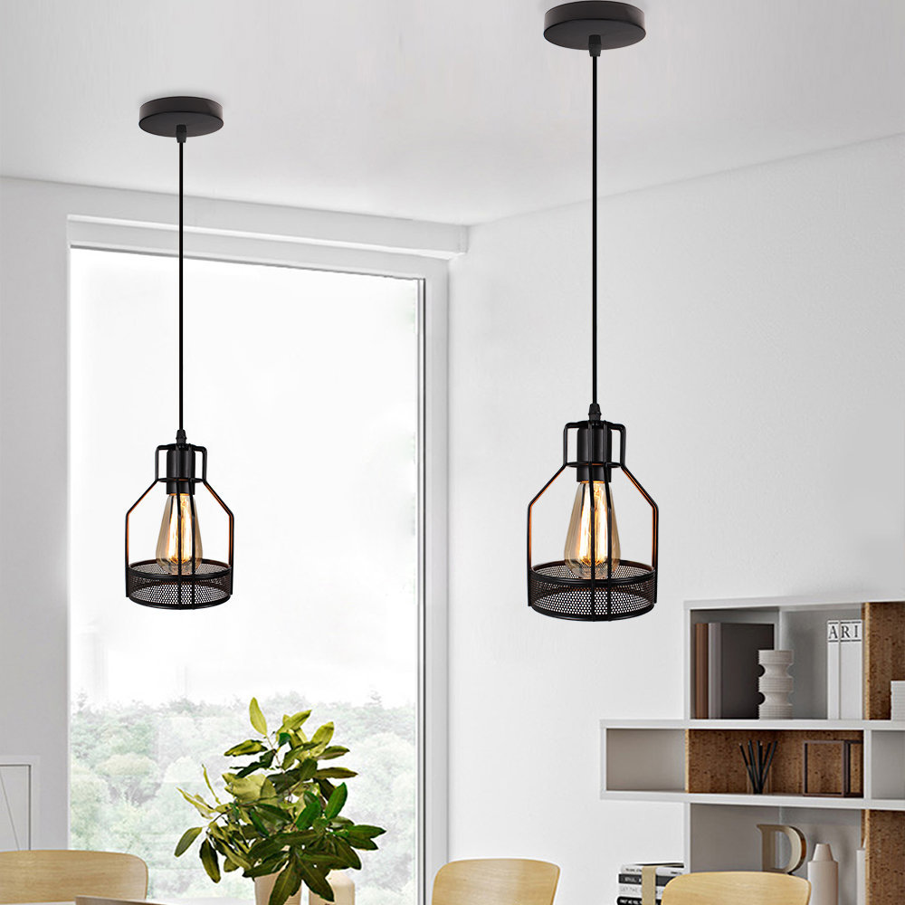 北欧餐厅咖啡酒吧台吊灯后现代创意个性铁艺灯饰复古工业风吊灯