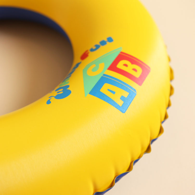 Environmental Protection Extra Thick Material Adult and Children Swimming Ring Rainbow Underarm Swimming Ring Life Buoy Water Wing Arm Floats Long White Silk Sleeves