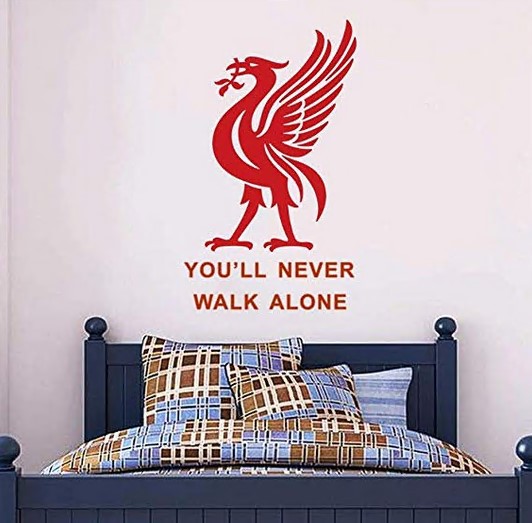 you will never walk alone 凤凰不死鸟图案球队队标创意图案墙贴