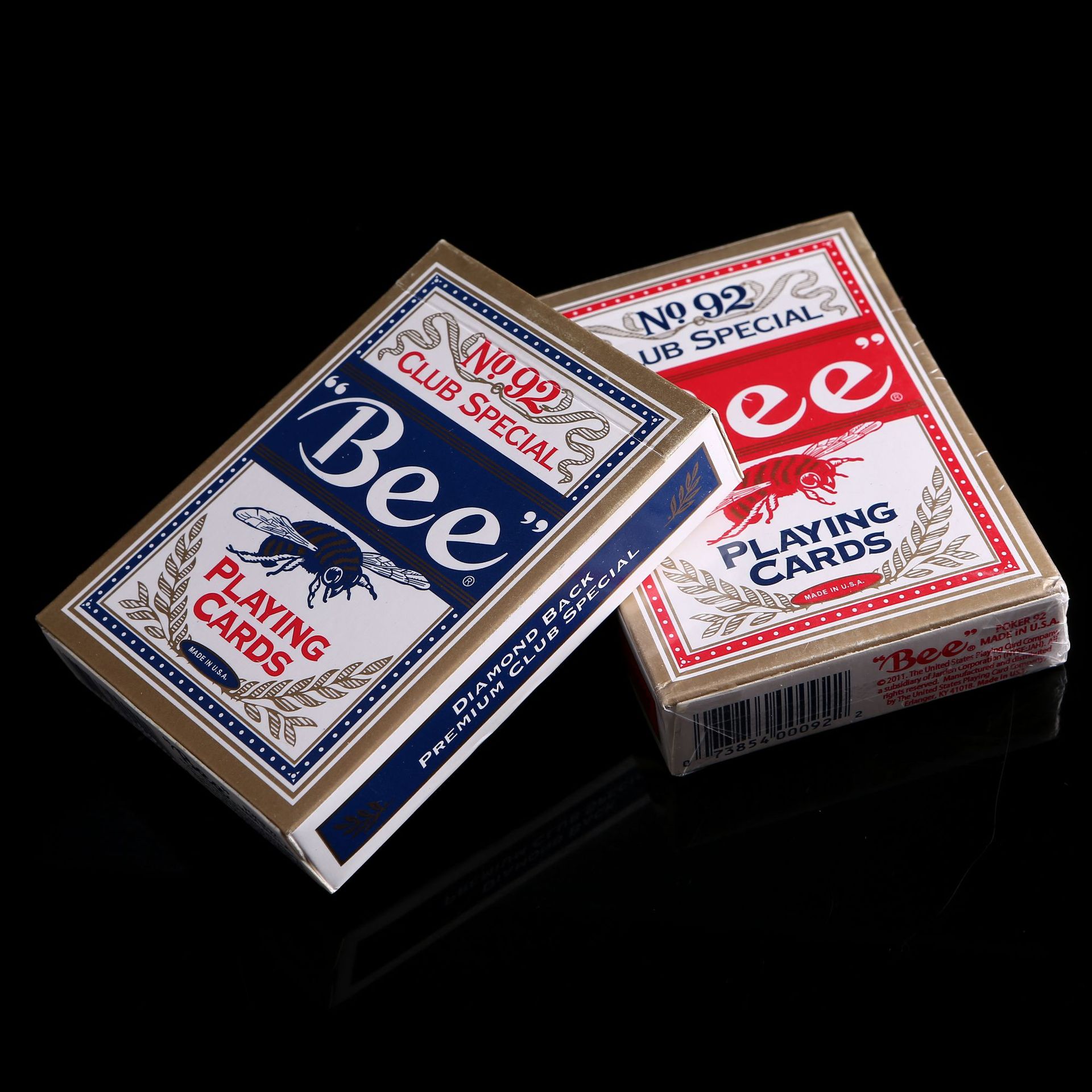 bee扑克牌美国原装进口黑芯纸bee小蜜%蜂纸牌扑克牌 no92