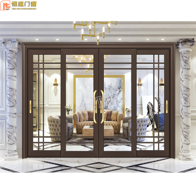 定制阳台两轨四扇推拉门餐厅移门客厅铝合金门厨房卫生间隔断门