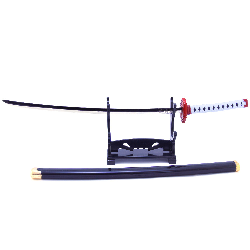 鬼灭之刃 水柱富冈义勇日轮刀合金模型玩具周边武器钥匙口26cm