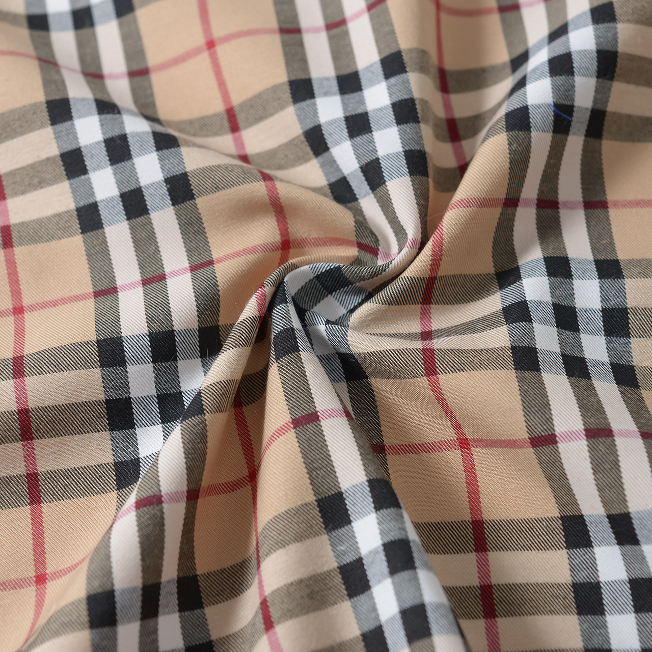 tr巴宝丽色织布料涤棉苏格兰格子面料外套裤子鞋帽时装箱包装饰布