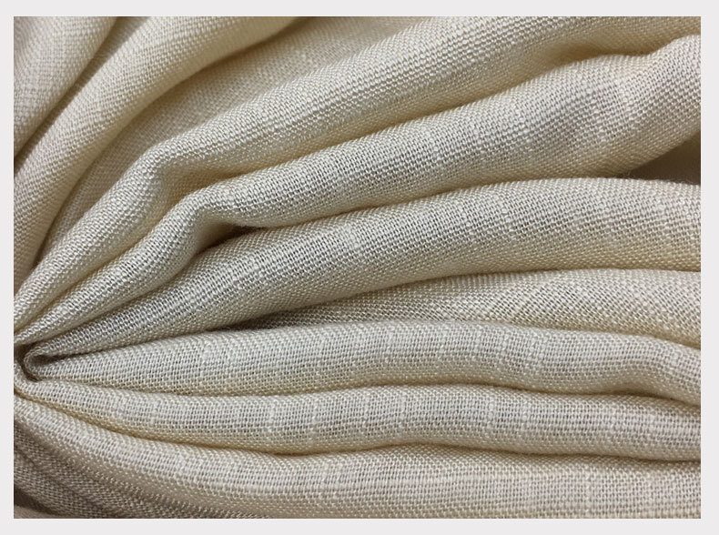 现货春夏人棉竹节面料 粘胶人棉竹节棉布料 休闲衬衣居家服面料