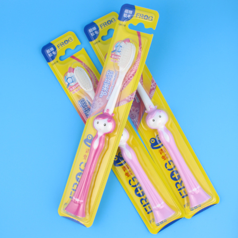 青蛙细软121b牙刷 女生喜爱款式 细丝柔护 商超畅销货源