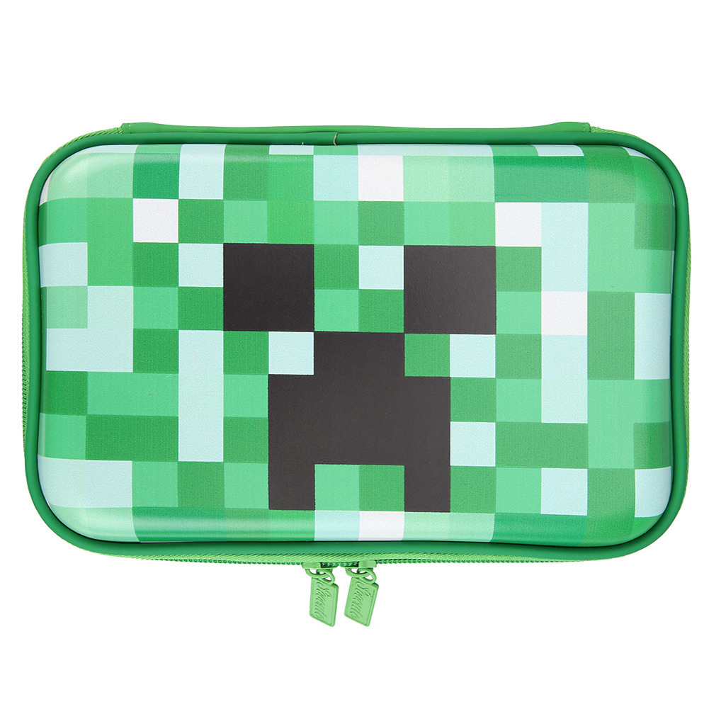eva文具盒澳洲文具盒笔袋时尚绿色马赛克文具盒化妆收纳盒