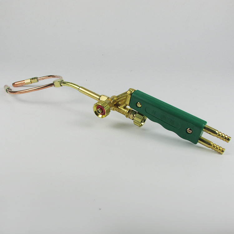 青岛国胜h01-6双头钎焊枪 射吸式氧气乙炔焊炬 全铜c型氧焊烤枪