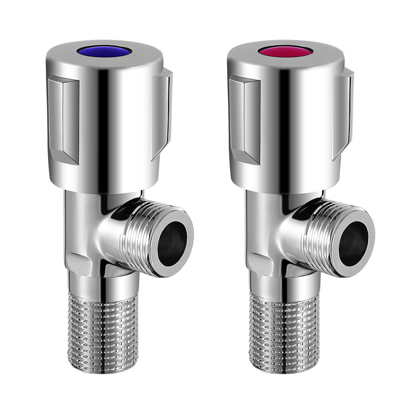 维美艺佳 全铜三角阀 冷热快开加厚角阀 标准4分口 套装可选