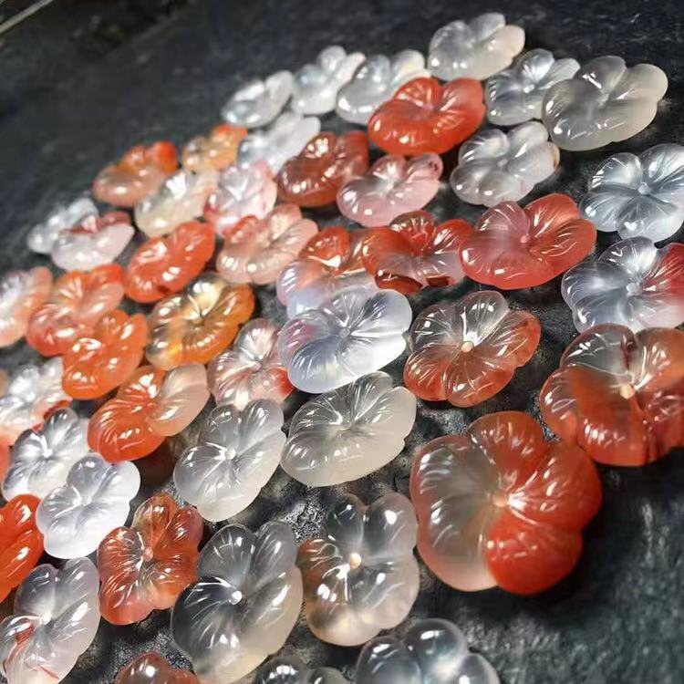 南红玛瑙小巧雕件 南红玛瑙花花小雕件 吊坠饰品批发-阿里巴巴