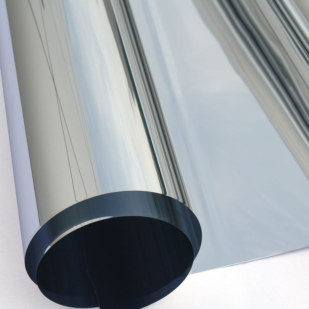 批发silver10单向透视高隔热玻璃膜银色建筑隔热膜pet薄膜透光