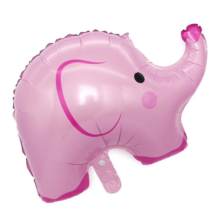 厂家直供 生日派对百日宴会装饰新款大象铝箔气球 儿童派对用品