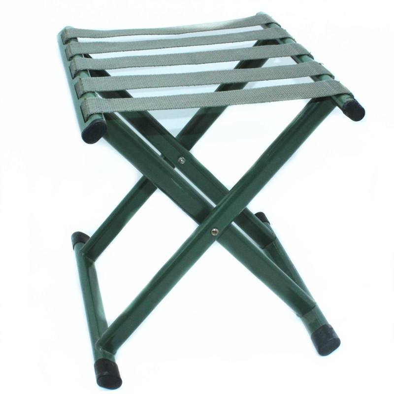 加厚铁马扎 军绿色扁管马扎户外钓鱼凳折叠马扎10元店货源
