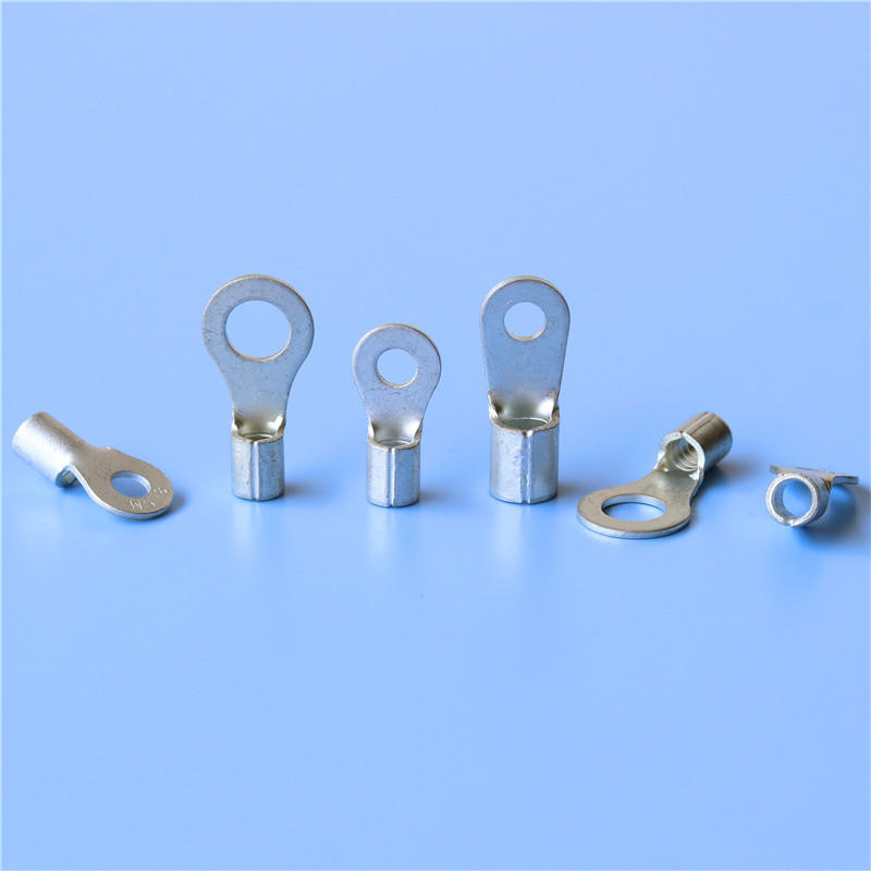 5-4冷压端头rnb5.5-4/6/8/10/12/14/16圆环形接线铜线耳端子