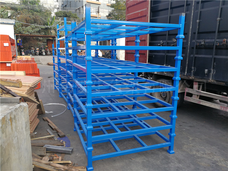 厂家专业生产批发布匹笼仓储笼堆垛架折叠式重型蝴蝶笼重叠周转箱