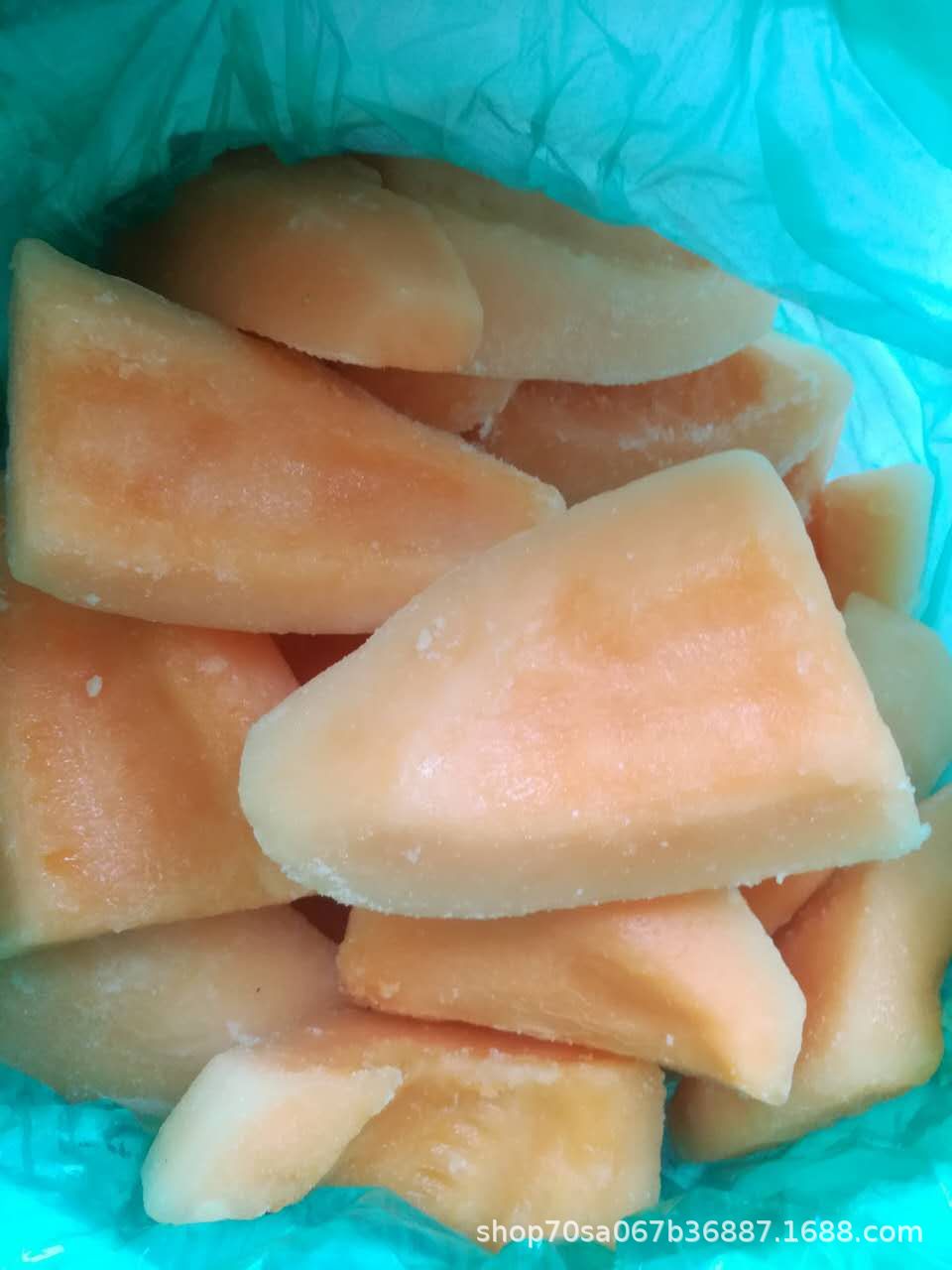 速冻黄哈密瓜球 冷冻绿哈密瓜丁冷冻哈密瓜瓣出口品质工厂直发