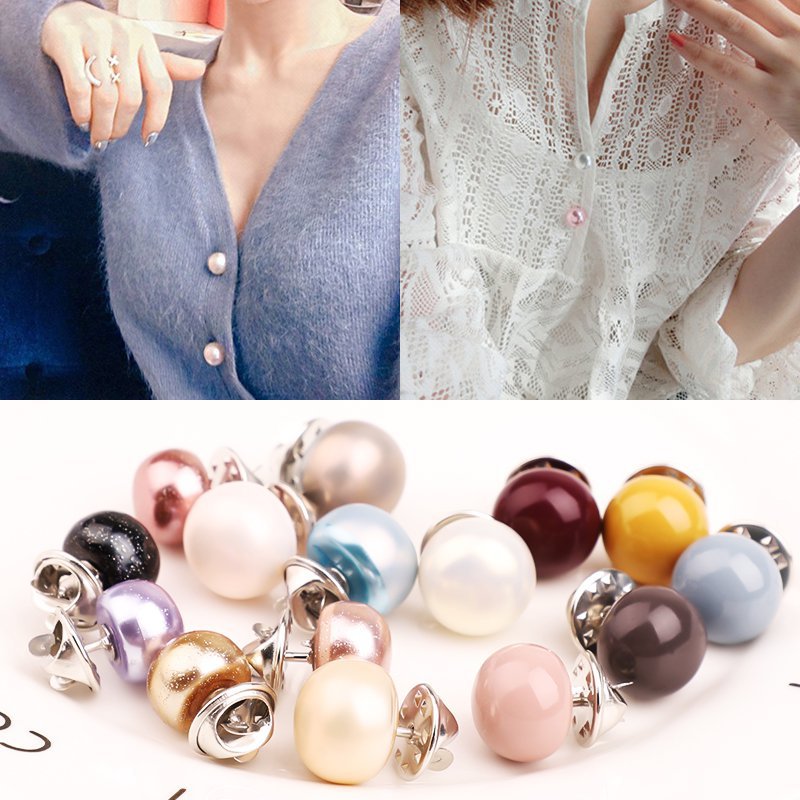 Brooch Female Pin Fixed Clothes Decorations Creative All-Match Anti-Unwanted-Exposure Buckle Cute Japanese Style Neckline Corsage Accessories