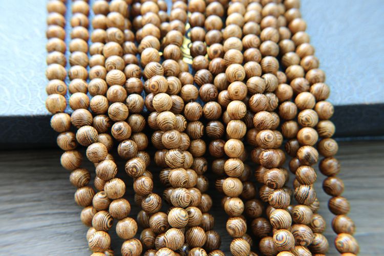 天然鸡翅木佛珠手串108颗 手链 散珠配件配珠手串男女款diy批发