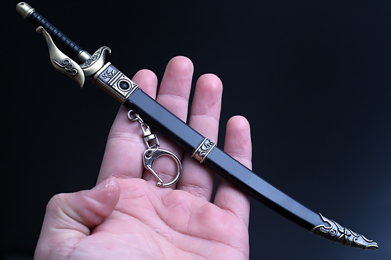 第五人格武器周边约瑟夫西洋剑带鞘合金兵器钥匙扣22cm一件代发