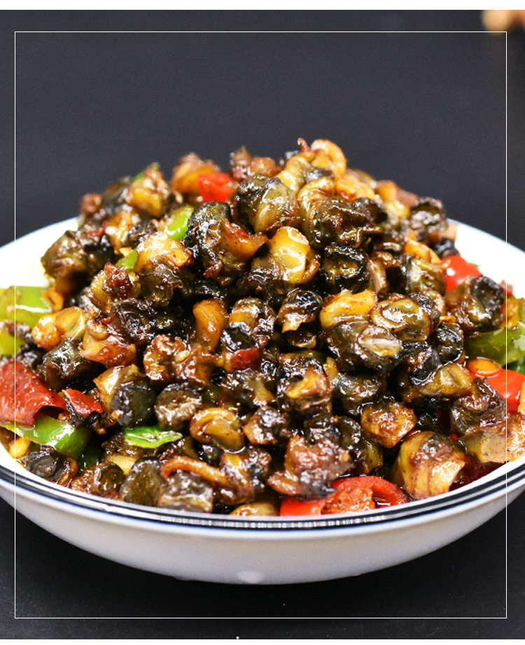 湖南小炒田螺肉200g螺蛳肉干新鲜活冷冻食材下饭菜半成品湘菜袋装