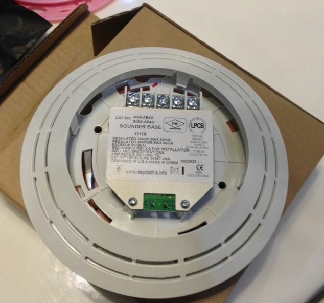 爱德华智能探测器扬声器底座siga-ab4g蜂鸣器底座 现货-阿里巴巴