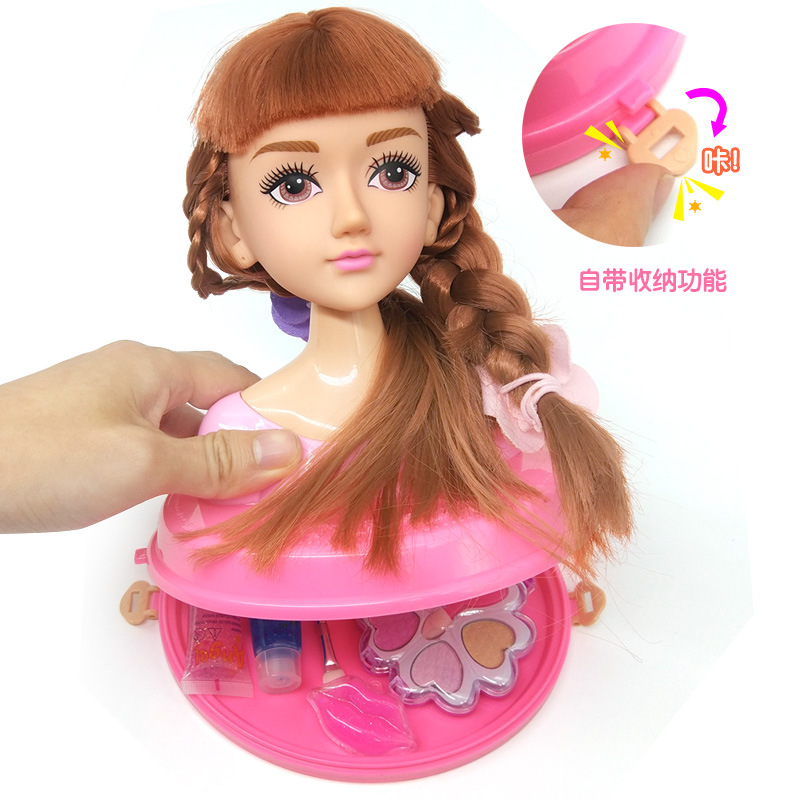 Fashion Dressing Doll Girls Playing House Toy Set Gift Box Girl Learn to Dress up Comb Hair Braid
