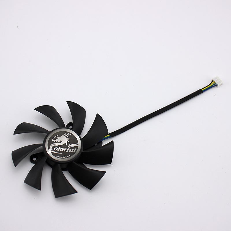 适用于七彩虹网驰gtx 950gtx1050tigt1030灵动鲨 2g 静音显卡风扇