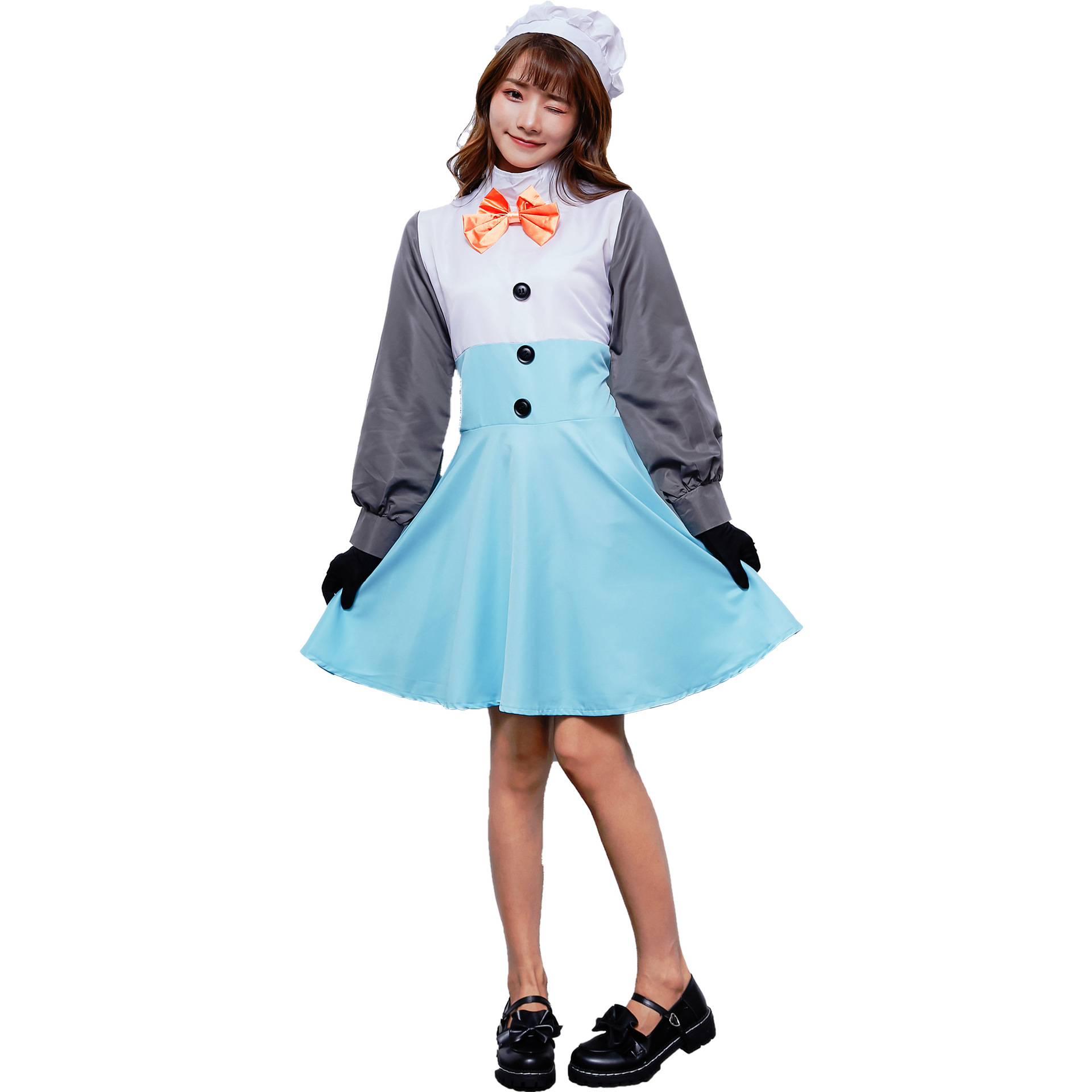 m-xl日系冰雪奇缘雪宝 万圣节服装cosplay冬日恋歌动漫雪人女仆装