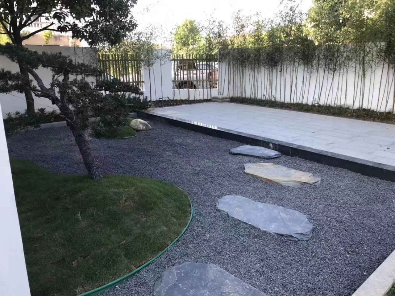 供应景观装饰黑色碎石,黑色砾石,枯山水造景碎石,厦门黑色碎石