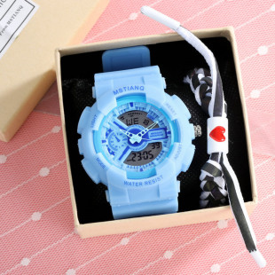 潮流手表 女学生韩版简约潮流ulzzang休闲男大气复古学院风情侣表