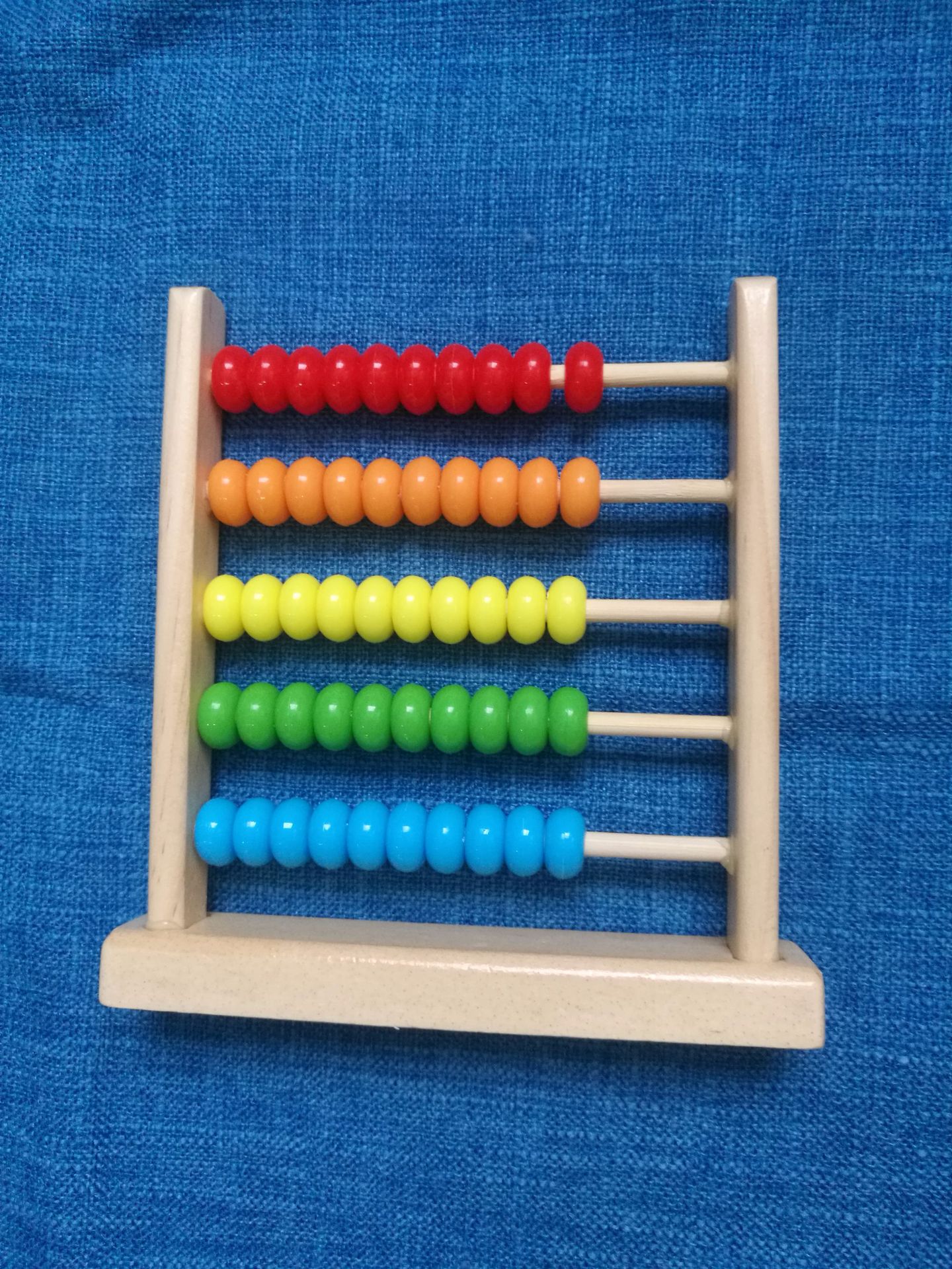 木制小五格串珠 儿童益智玩具算珠计算架幼儿园教具 数数串珠.11
