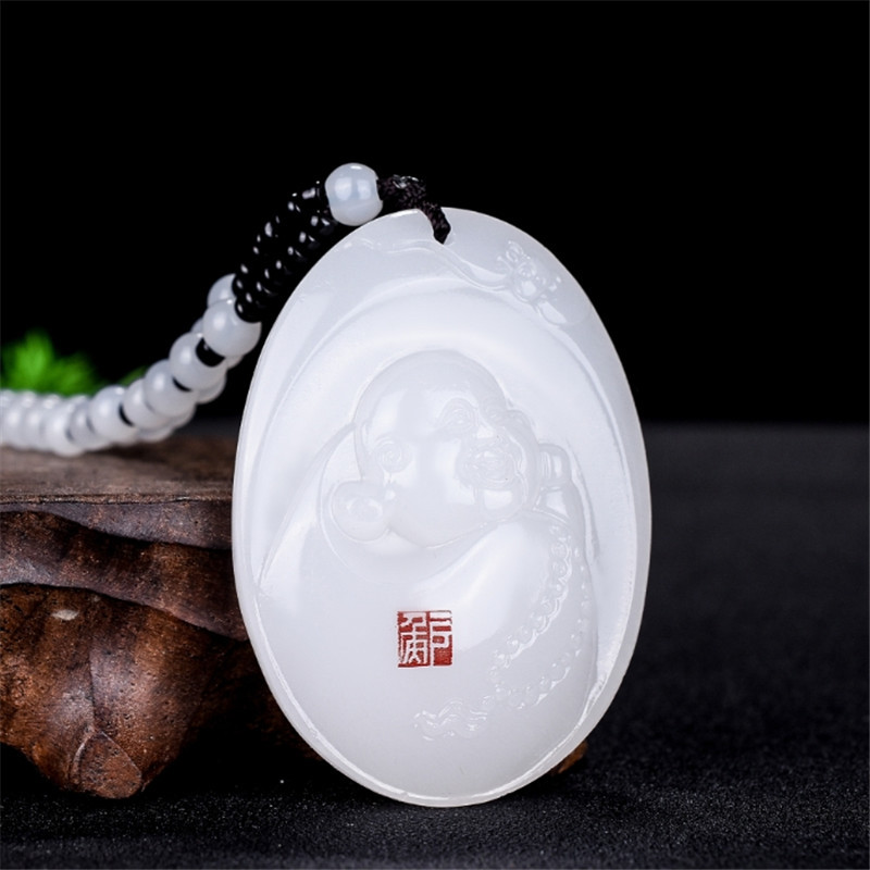 厂家新疆和田玉观音佛吊坠白玉关公龙马牌子大师雕刻带落款玉牌