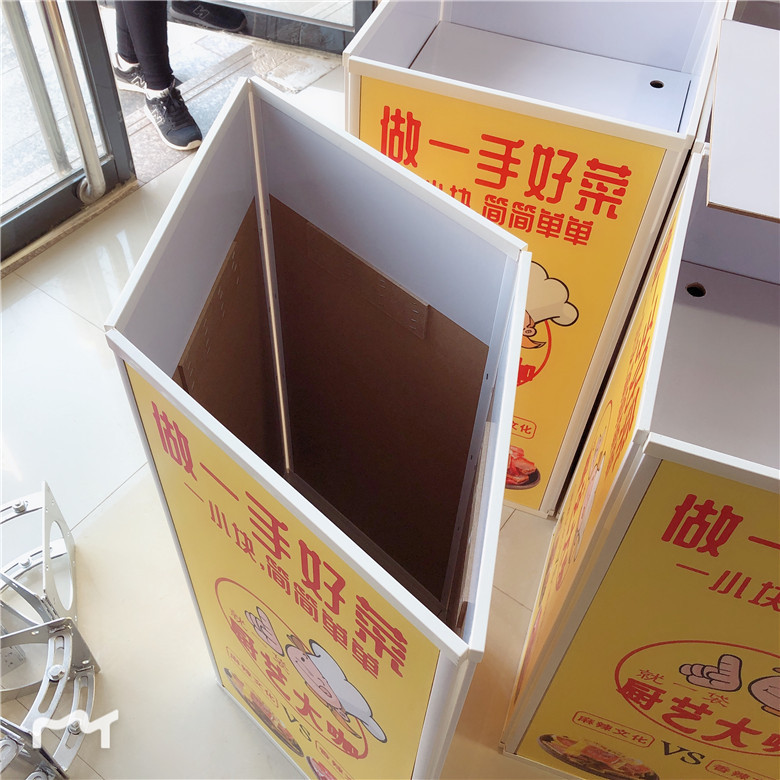 铁质折叠堆头超市地堆商场货架堆头架kt板展示架促销台试吃台