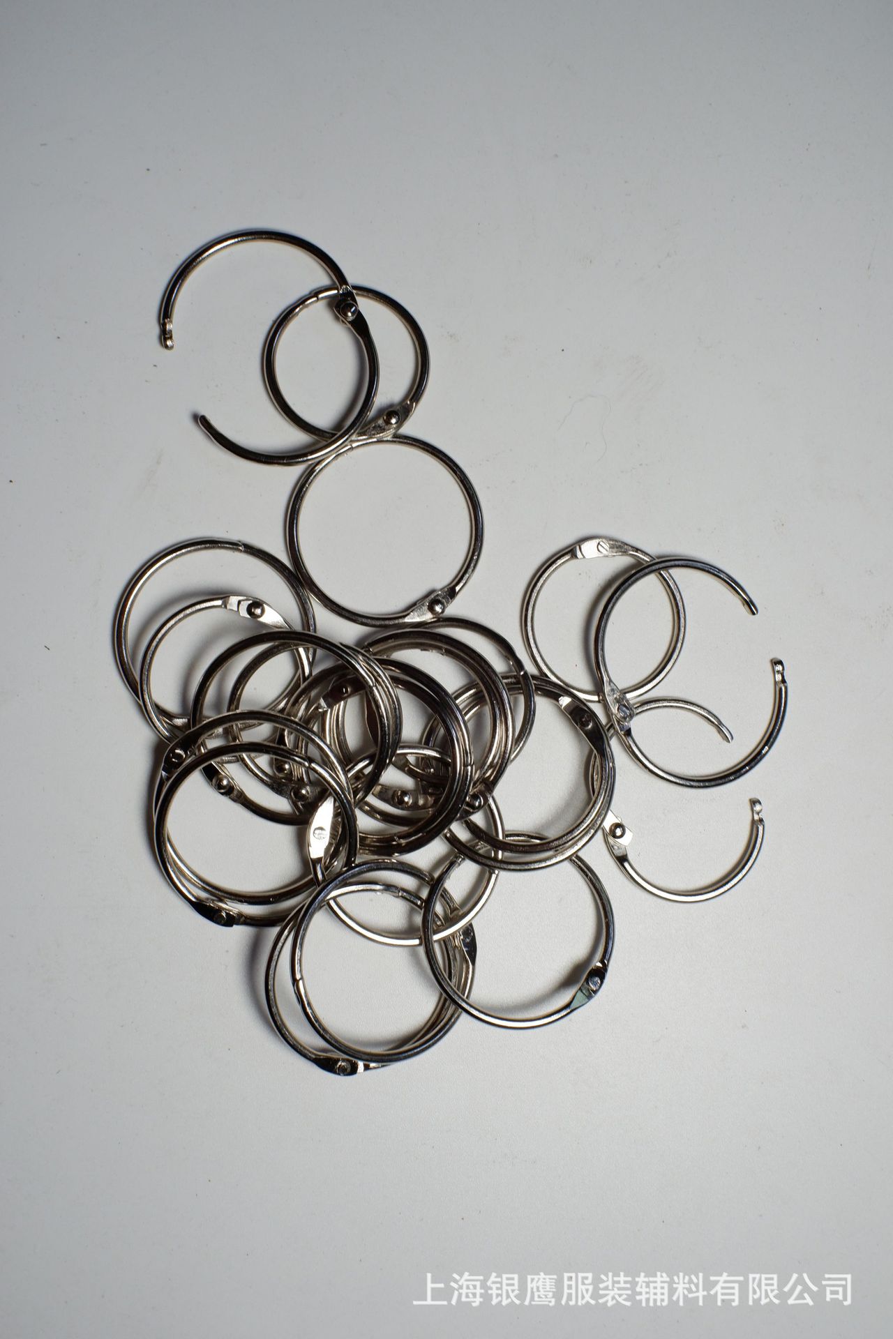 厂家直销开口书活动环圈 装订书本文件铁环扣 钥匙收纳扣铁圈