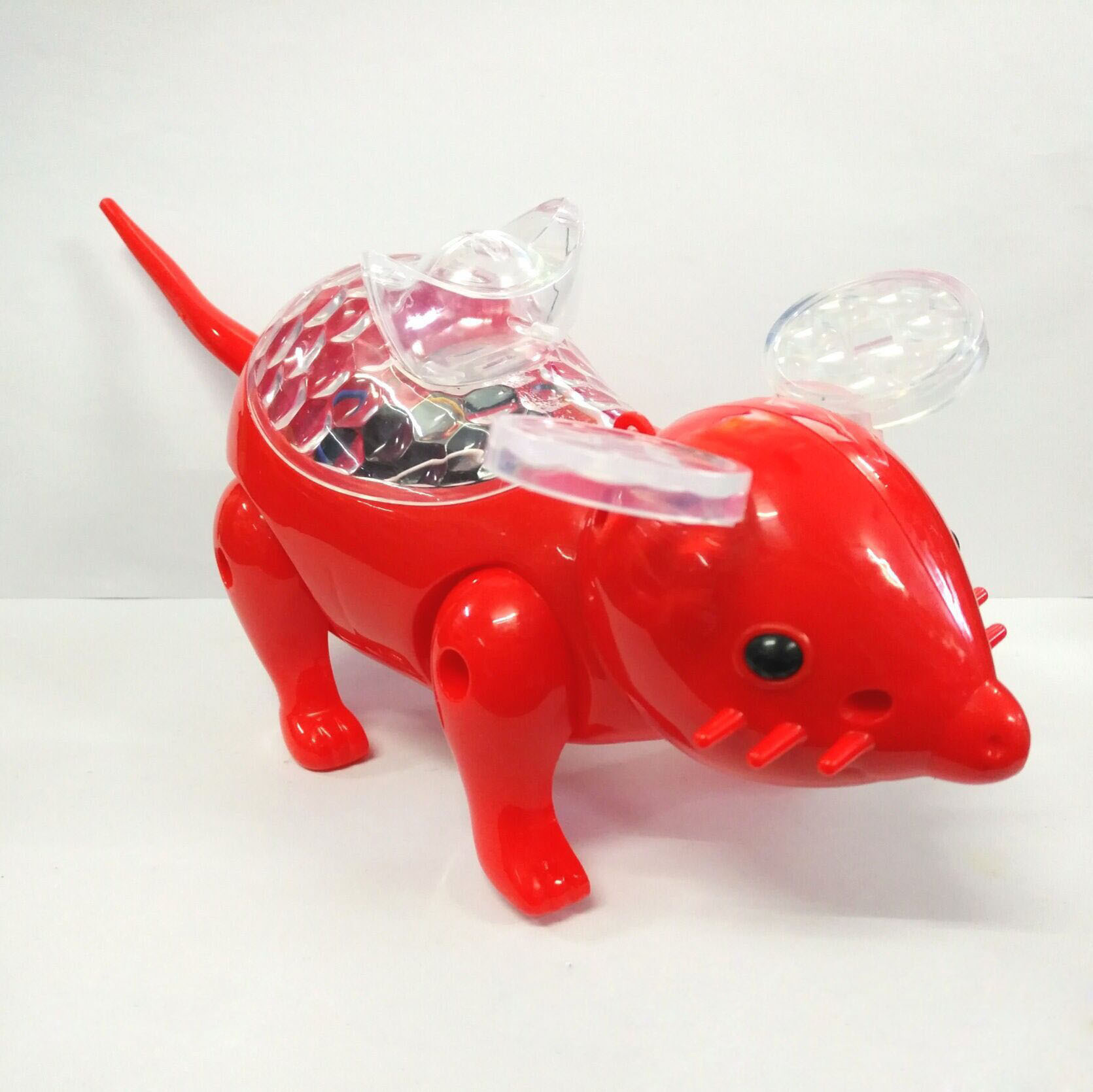 儿童发光老鼠玩具电动牵绳老鼠2020鼠年热卖玩具新款夜市地摊玩具