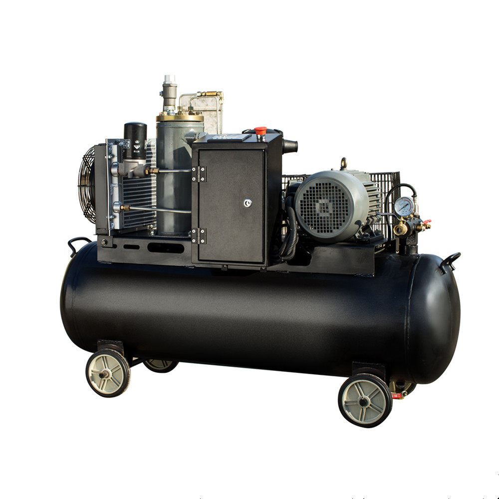 小型4kw 5.5kw 7.5kw螺杆机移动螺杆空压机无机箱气罐一体压缩机