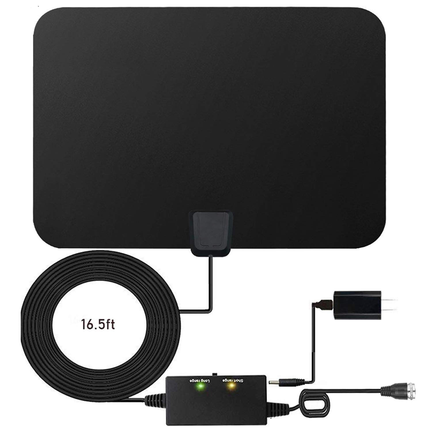 天线厂家直销美国爆款室内电视天线 hdtv接收天线atsc dvb-t2天线