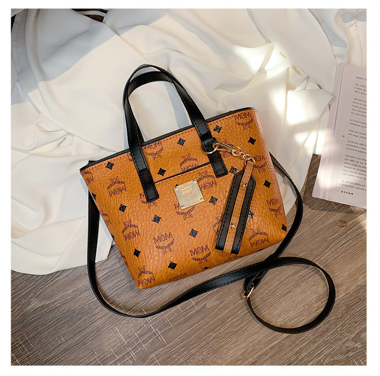 韩版风范mgm网红高级感包包女气质感女包 2019新款时尚单肩托特包